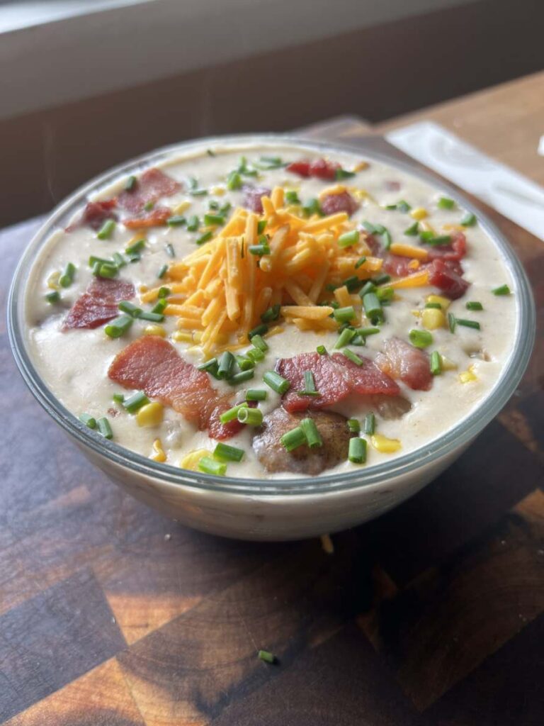 Roasted Potato Corn Chowder 