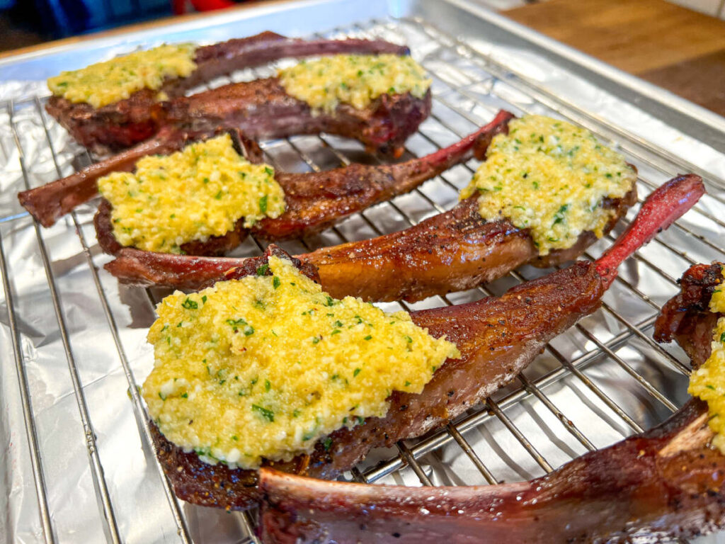 Cream topped chops 