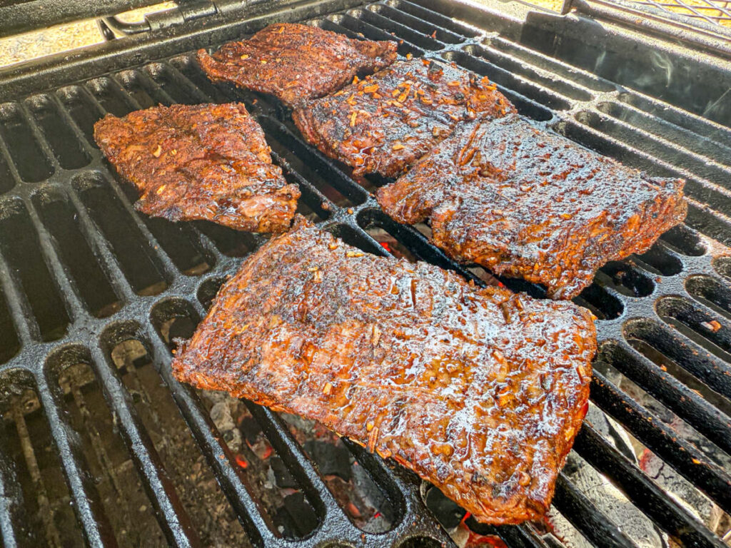 Grilled skirt steak 