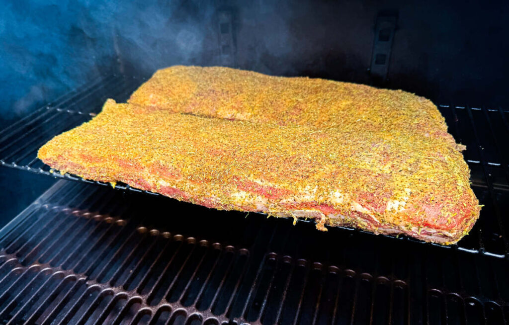 on the smoker 